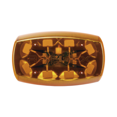 ECCO - Mini Barra de Luces Ultra Brillante, color Ámbar, Ideal para Seguridad Privada