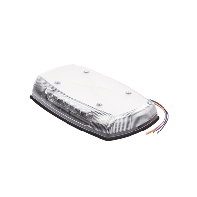 ECCO - Mini Barra de Luces Ultra Brillante, color domo claro, LED azul, Ideal para Seguridad Privada