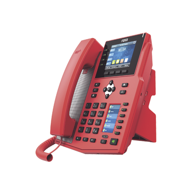 FANVIL - Teléfono IP Empresarial con Estándares Europeos, 16 lineas SIP con pantalla LCD de 3.5" a color, 6 teclas DSS/BLF, puertos Gigabit, IPv6, Opus y conferencia de 3 vías, PoE/DC (incluye fuente).