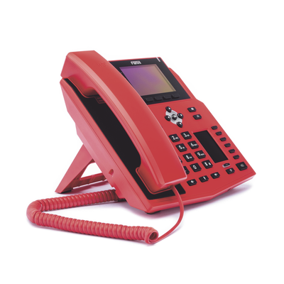 FANVIL - Teléfono IP Empresarial con Estándares Europeos, 16 lineas SIP con pantalla LCD de 3.5" a color, 6 teclas DSS/BLF, puertos Gigabit, IPv6, Opus y conferencia de 3 vías, PoE/DC (incluye fuente).