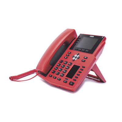 FANVIL - Teléfono IP Empresarial con Estándares Europeos, 16 lineas SIP con pantalla LCD de 3.5" a color, 6 teclas DSS/BLF, puertos Gigabit, IPv6, Opus y conferencia de 3 vías, PoE/DC (incluye fuente).