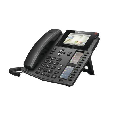 FANVIL - Teléfono IP empresarial para 20 líneas SIP, Voz HD, 3 Pantallas LCD a Color, 12 teclas BLF, PoE