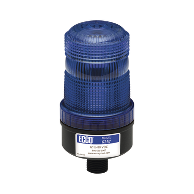 ECCO - Mini baliza de LED color azul montaje permanente SAE Clase III