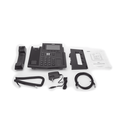 FANVIL - Teléfono IP Empresarial con Estándares Europeos, 20 lineas SIP con pantalla LCD a color, 60 teclas DSS/BLF, puertos Gigabit, IPv6, Opus , PoE/DC