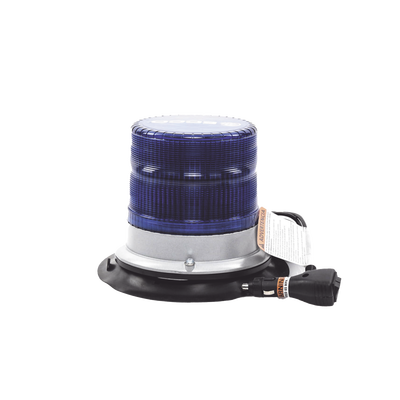 ECCO - Baliza led pulso, 12-24vdc, 11 patrones de flash, montaje de imán de vacío, azul