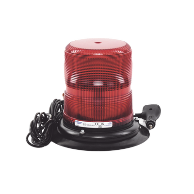 ECCO - Baliza LED color rojo con montaje magnético de succión de 7" de altura