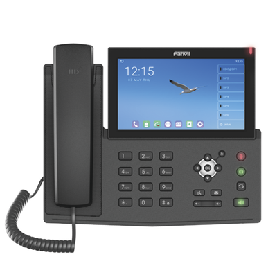 FANVIL - Teléfono IP  Android Empresarial para 20 lineas SIP, pantalla táctil, Wi-Fi y Bluetooth, PoE, hasta 112 botones DSS, puertos Gigabit, soporta recepción de video.