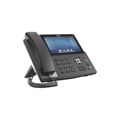 FANVIL - Teléfono IP empresarial para 20 lineas SIP, pantalla táctil, Bluetooth integrado para diadema, PoE y hasta 127 botones DSS con doble puerto Gigabit, soporta recepción de video