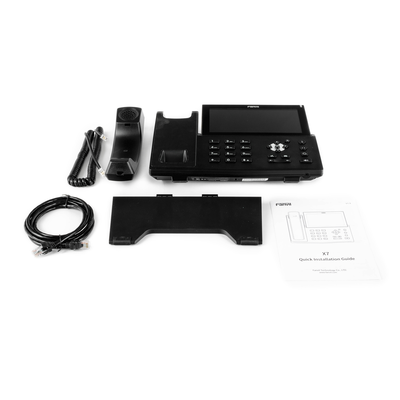 FANVIL - Teléfono IP empresarial para 20 lineas SIP, pantalla táctil, Bluetooth integrado para diadema, PoE y hasta 127 botones DSS con doble puerto Gigabit, soporta recepción de video