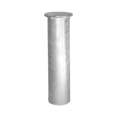 ACCESSPRO - Bolardo Hidráulico Antiembestida 220 mm × 600 mm / Acero Inoxidable 304 / 200,000 J de Resistencia al Impacto / Bomba Hidráulica Integrada / Ciclo de 4 seg / 100 Ciclos por Hora
