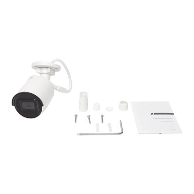 EPCOM - Bala IP 4 Megapixel / Lente 2.8 mm / 40 mts IR EXIR / IP67 / WDR 120 dB / PoE / Micrófono Integrado / ACUSENSE (Filtro de Falsas Alarmas) / Ultra Baja Iluminación