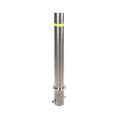 ACCESSPRO - Bolardo Fijo de Acero Inoxidable de 900 mm de Altura / Ideal para aplicaciones delimitaciones de automóviles