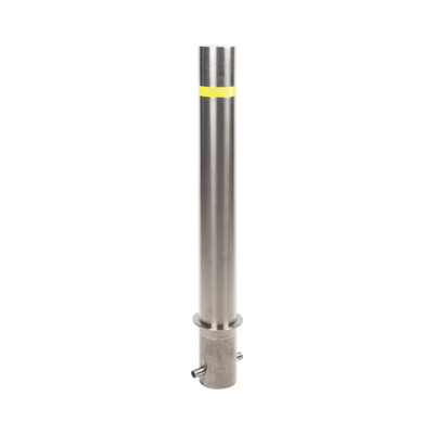 ACCESSPRO - Bolardo Fijo de Acero Inoxidable de 900 mm de Altura / Ideal para aplicaciones delimitaciones de automóviles