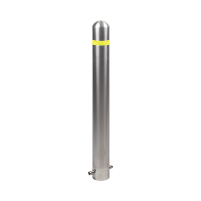 ACCESSPRO - Bolardo Fijo de Acero Inoxidable de 900 mm de Altura