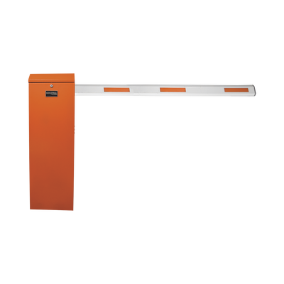 ACCESSPRO - Barrera vehicular derecha / Soporta brazo de hasta 3 m / Apertura en 1.5 s /Final de carrera ajustable por programación / Movimiento fluido / Diseño elegante color naranja