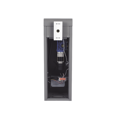 ACCESSPRO - Barrera vehicular derecha / Soporta brazo de hasta 5.5 m / Final de carrera ajustable por programación / Movimiento fluido / Diseño elegante color Gris