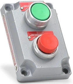 HUBBELL KILLARK - Estación de Control Terminal con 2 Botones Pulsadores Rojo-Verde / Entrada 3/4