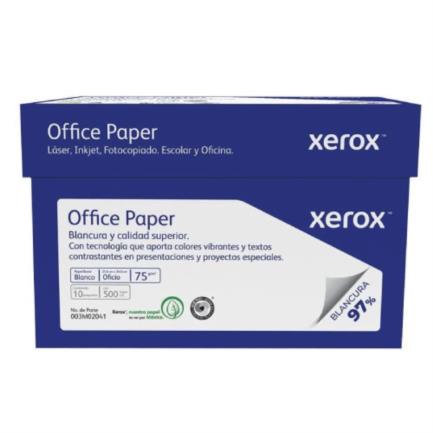 XEROX - Papel Cortado Xerox Office Paper Oficio Azul 75 Grs 97% Blancura Caja C/5000 hojas