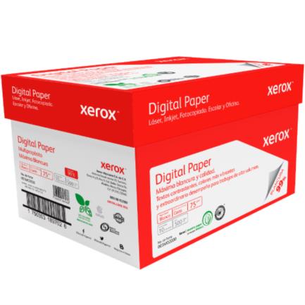 XEROX - Papel Cortado Xerox Bond Digital Doble Carta 75gr Blancura 99% C/2500 Hojas
