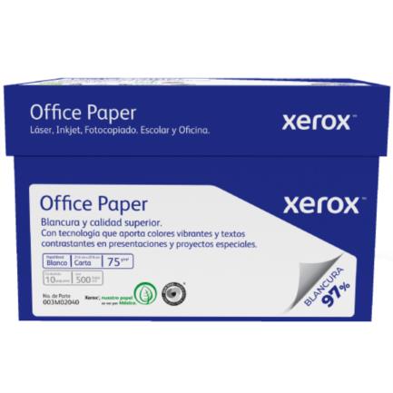 XEROX - Papel Cortado Xerox Office Paper Carta Azul 75Grs 97% Blancura Caja C/5000 hojas