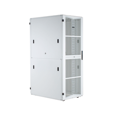 PANDUIT - Gabinete FlexFusion para Centros de Datos, 42 UR, 600 mm de Ancho, 1070 mm de Profundidad, Fabricado en Acero, Color Blanco