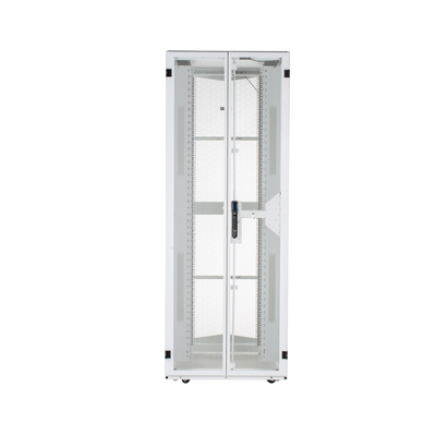 PANDUIT - Gabinete FlexFusion para Centros de Datos, 42 UR, 600 mm de Ancho, 1070 mm de Profundidad, Fabricado en Acero, Color Blanco