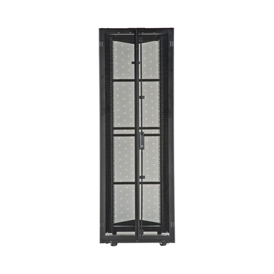 PANDUIT - Gabinete FlexFusion para Centros de Datos, 42 UR, 700 mm de Ancho, 1200 mm de Profundidad, Fabricado en Acero, Color Negro