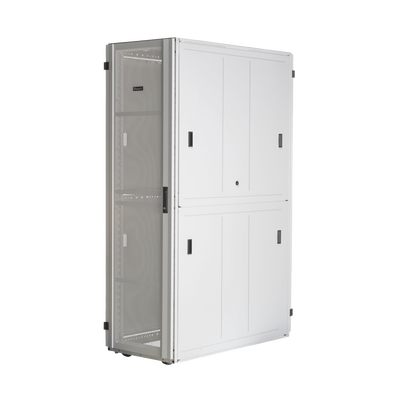 PANDUIT - Gabinete FlexFusion™ XGL (Light) para Centros de Datos, 42 UR, 600 mm de Ancho, 1200 mm de Profundidad, Fabricado en Acero, Color Blanco