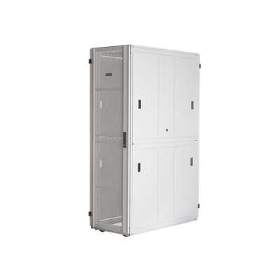 PANDUIT - Gabinete FlexFusion™ XGL (Light) para Centros de Datos, 42 UR, 800 mm de Ancho, 1070 mm de Profundidad, Fabricado en Acero, Color Blanco