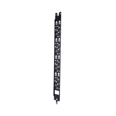 PANDUIT - Panel Administrador de Cables Vertical para Gabinete FlexFusion™ de 45RU, Acepta Anillos en D, Anillos S1DR, S2DR y L; S1LR, S2LR, Color Negro