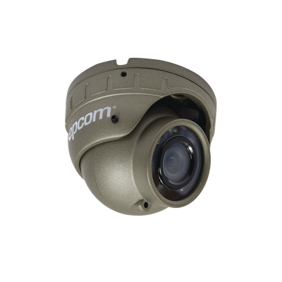 EPCOM - Cámara mini domo AHD para solución móvil de 1MP para interior con audio