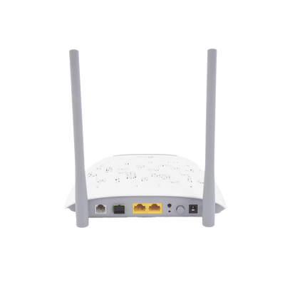 TP-LINK - ONU/ONT - Router GPON WIFI N 300 Mbps / Frecuencia de 2.4 GHz / 1 puerto GPON SC-APC / 2 puertos LAN (1 GE/ 1 FE) / 1 puerto POTS (FXS) / Soporta AgiNet Config - AgiNet ASC (herramienta de gestión remota)