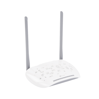 TP-LINK - ONU/ONT - Router GPON WIFI N 300 Mbps / Frecuencia de 2.4 GHz / 1 puerto GPON SC-APC / 2 puertos LAN (1 GE/ 1 FE) / 1 puerto POTS (FXS) / Soporta AgiNet Config - AgiNet ASC (herramienta de gestión remota)