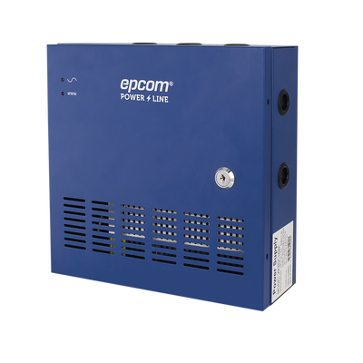 EPCOM POWERLINE - Fuente de poder profesional HEAVY DUTY de 11 - 15 Vcc @ 20 Amper, para 16 cámaras, con voltaje de entrada de: 110-220 Vca