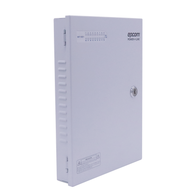 EPCOM POWERLINE - Fuente PREMIUM / 11-15 V / 18 canales / 20 A / Alta tecnología en seguridad / Doble ventilador / Hasta 1.8 Amperes por Salida / Filtro de ruido por canal / Diseño de alta gama.