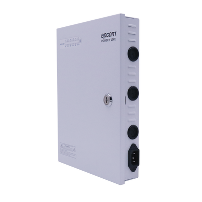 EPCOM POWERLINE - Fuente PREMIUM / 11-15 V / 18 canales / 20 A / Alta tecnología en seguridad / Doble ventilador / Hasta 1.8 Amperes por Salida / Filtro de ruido por canal / Diseño de alta gama.