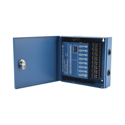 EPCOM POWERLINE - Fuente de Poder Profesional HEAVY DUTY @ 16 Amperes / 8 Canales / Hasta 2A por Salida / Ajuste independiente de 11 a 15 Vcc por Salida / Protección Contra Sobrecargas / Filtro de Ruido Especial para Cámaras 4K.