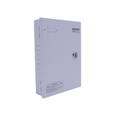 EPCOM POWERLINE - Fuente PREMIUM / 11-15 V / 9 canales / 16 A / Alta tecnología en seguridad / Doble ventilador / Hasta 1.8 Amperes por Salida / Filtro de ruido por canal / Diseño de alta gama.
