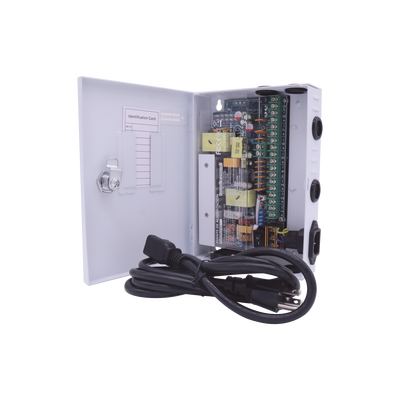 EPCOM POWERLINE - Fuente PREMIUM / 11-15 V / 9 canales / 16 A / Alta tecnología en seguridad / Doble ventilador / Hasta 1.8 Amperes por Salida / Filtro de ruido por canal / Diseño de alta gama.