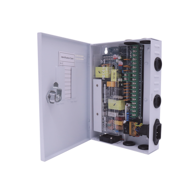 EPCOM POWERLINE - Fuente PREMIUM / 11-15 V / 9 canales / 16 A / Alta tecnología en seguridad / Doble ventilador / Hasta 1.8 Amperes por Salida / Filtro de ruido por canal / Diseño de alta gama.