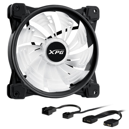 XPG - VVentilador XPG Hurricane 140mm ARGB PWM 140mm 1800RPM ARGB Negro Blanco
