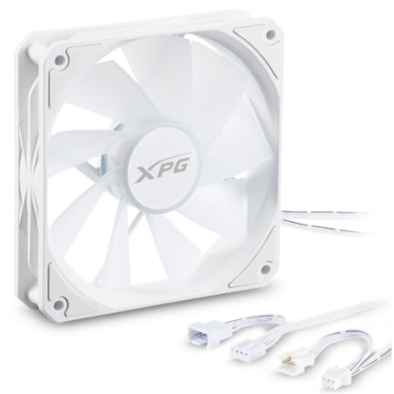 XPG - Kit 3 Ventiladores Thermaltake VENTOR 120 ARGB PWM Aspas Invertidas Blanco