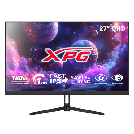 XPG - Monitor XPG 27 " Plano Fast IPS 2560x1440 QHD 180hz Negro