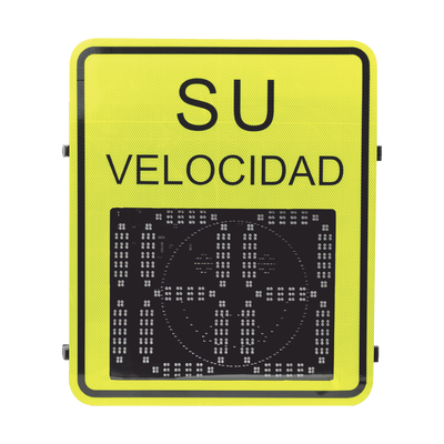 ACCESSPRO - Radar Medidor de Velocidad de 3 Dígitos / Doble salida de Relevador / Tarjeta Micro SD / Puerto de red TCP IP / Detección de Exceso de Velocidad / Integración  con Cámara.