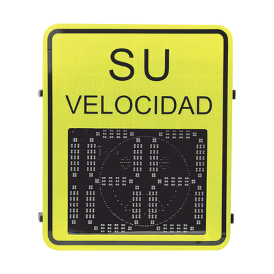 ACCESSPRO - Radar Medidor de Velocidad de 3 Dígitos / Doble salida de Relevador / Tarjeta Micro SD / Puerto de red TCP IP / Detección de Exceso de Velocidad / Integración  con Cámara.