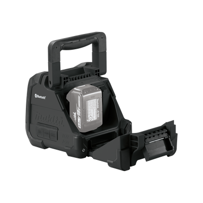 MAKITA - Bocina Negra Bluetooth con entrada USB, Auxiliar y Cargador, Funciona con Batería LXT de 18V o CXT de 12v (no inluidas)