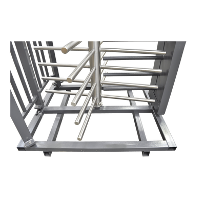 ACCESSPRO - Torniquete Sencillo / Cuerpo Completo / Interior/Exterior / 100% Acero con Pintura Gris / EJE CENTRAL de Acero Inoxidable /Acabado de Lujo / Alto Tráfico