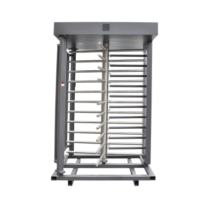ACCESSPRO - Torniquete Sencillo / Cuerpo Completo / Interior/Exterior / 100% Acero con Pintura Gris / EJE CENTRAL de Acero Inoxidable /Acabado de Lujo / Alto Tráfico