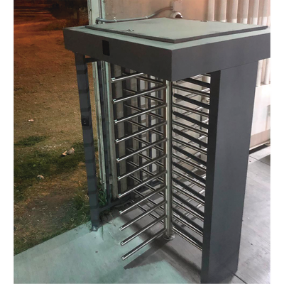 ACCESSPRO - Torniquete Sencillo / Cuerpo Completo / Interior/Exterior / 100% Acero con Pintura Gris / EJE CENTRAL de Acero Inoxidable /Acabado de Lujo / Alto Tráfico