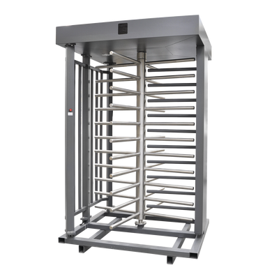 ACCESSPRO - Torniquete Sencillo / Cuerpo Completo / Interior/Exterior / 100% Acero con Pintura Gris / EJE CENTRAL de Acero Inoxidable /Acabado de Lujo / Alto Tráfico